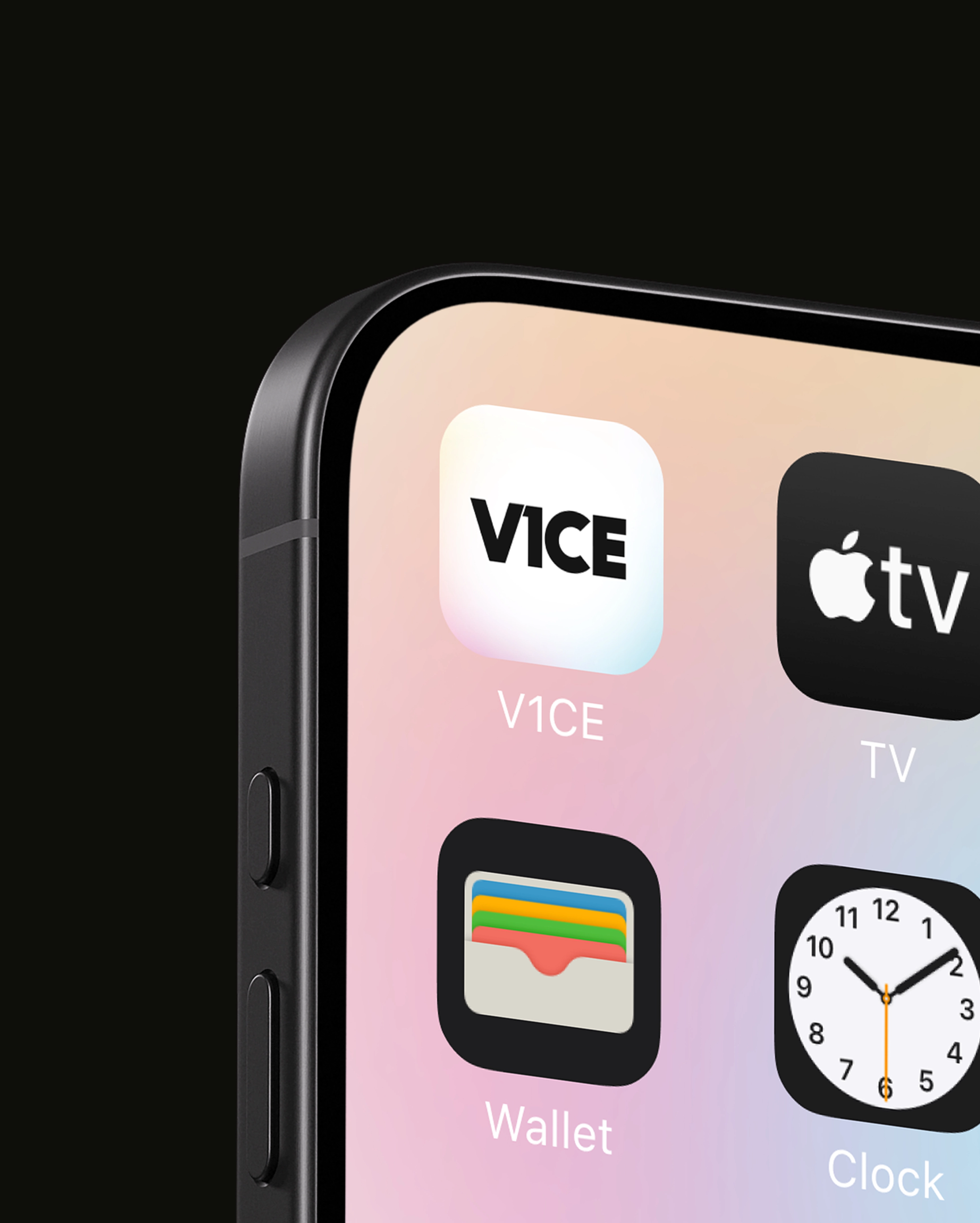 ios icon on mobile phone for V1CE