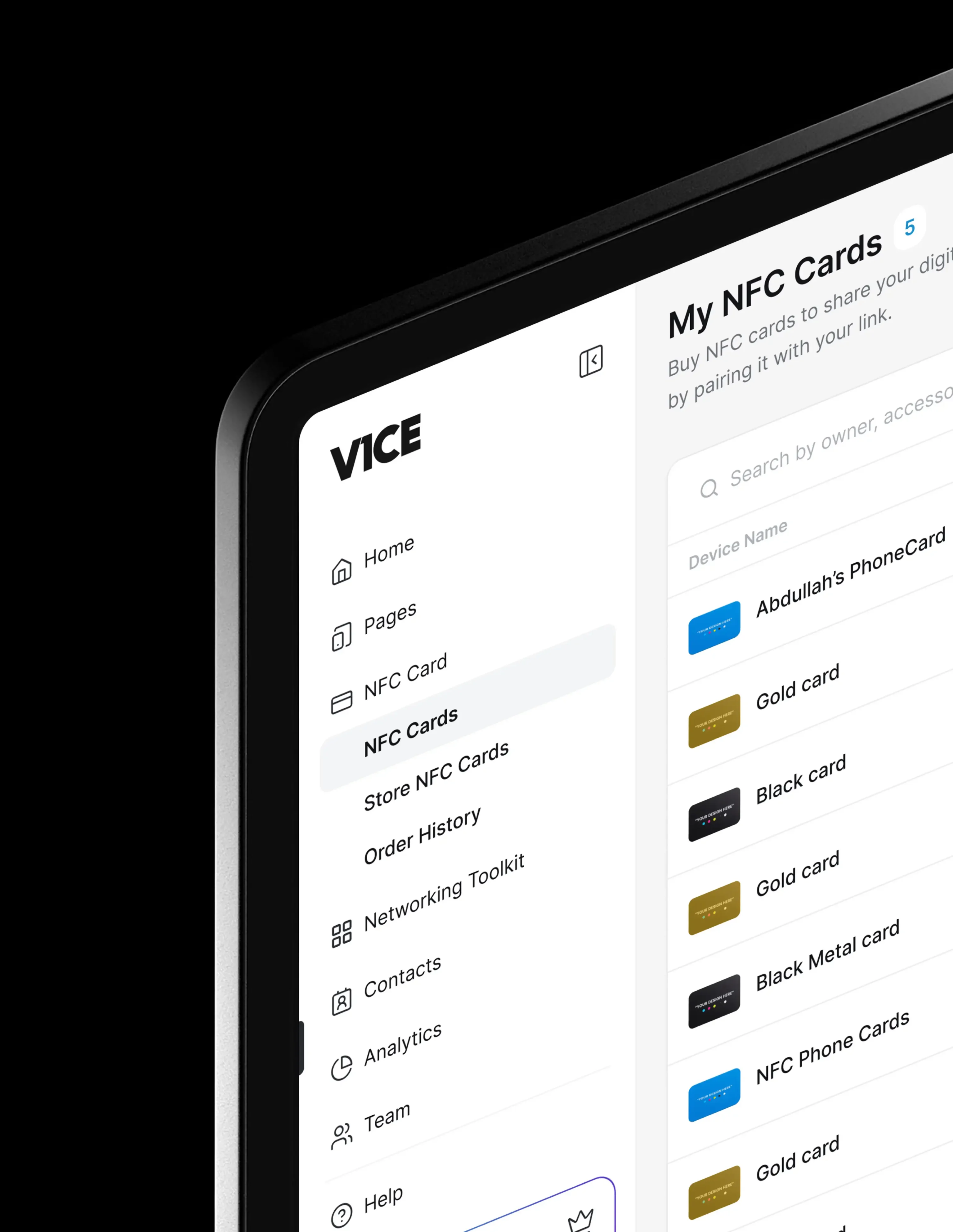 saas design for V1CE Client Conversion Platform