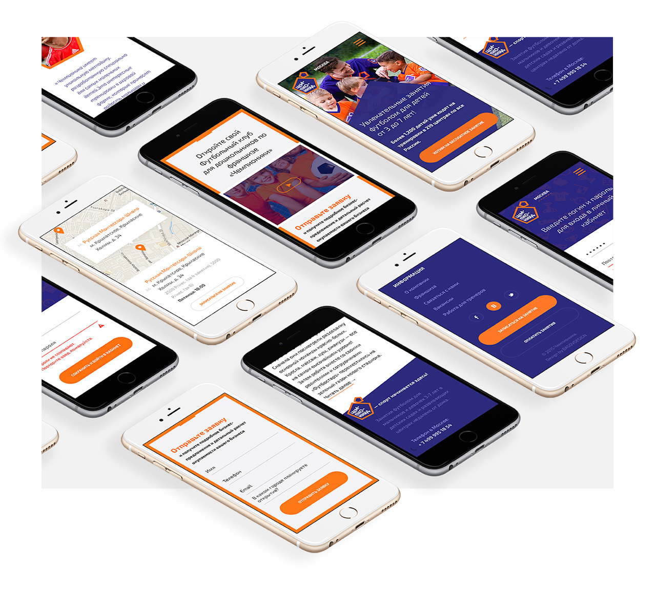 championika website responsive mobile iphone branding basov