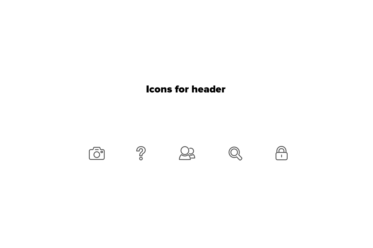 Icons for header Complaintsboard website by basov design