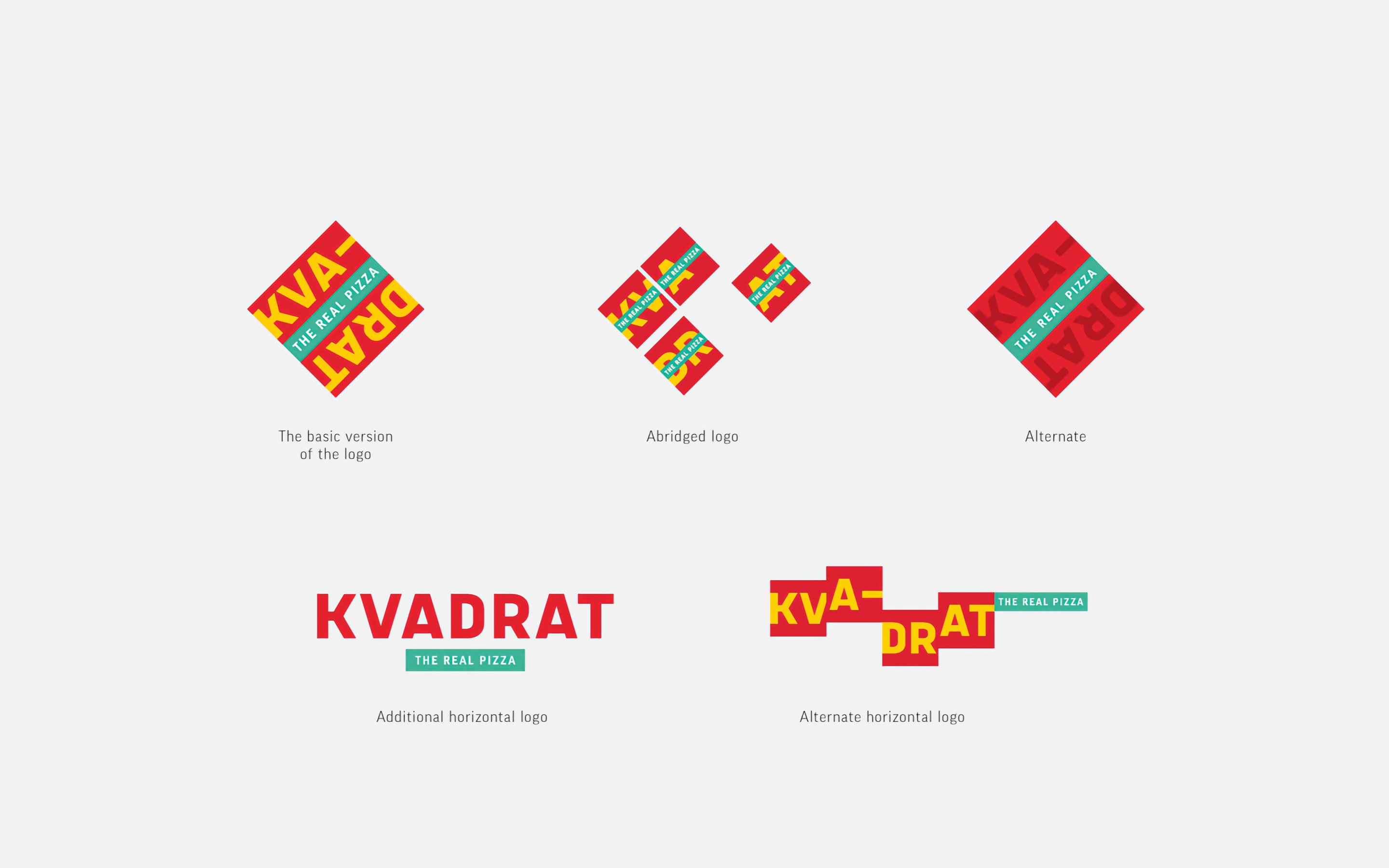 Logo design for Kvadrat real rome pizza-bar