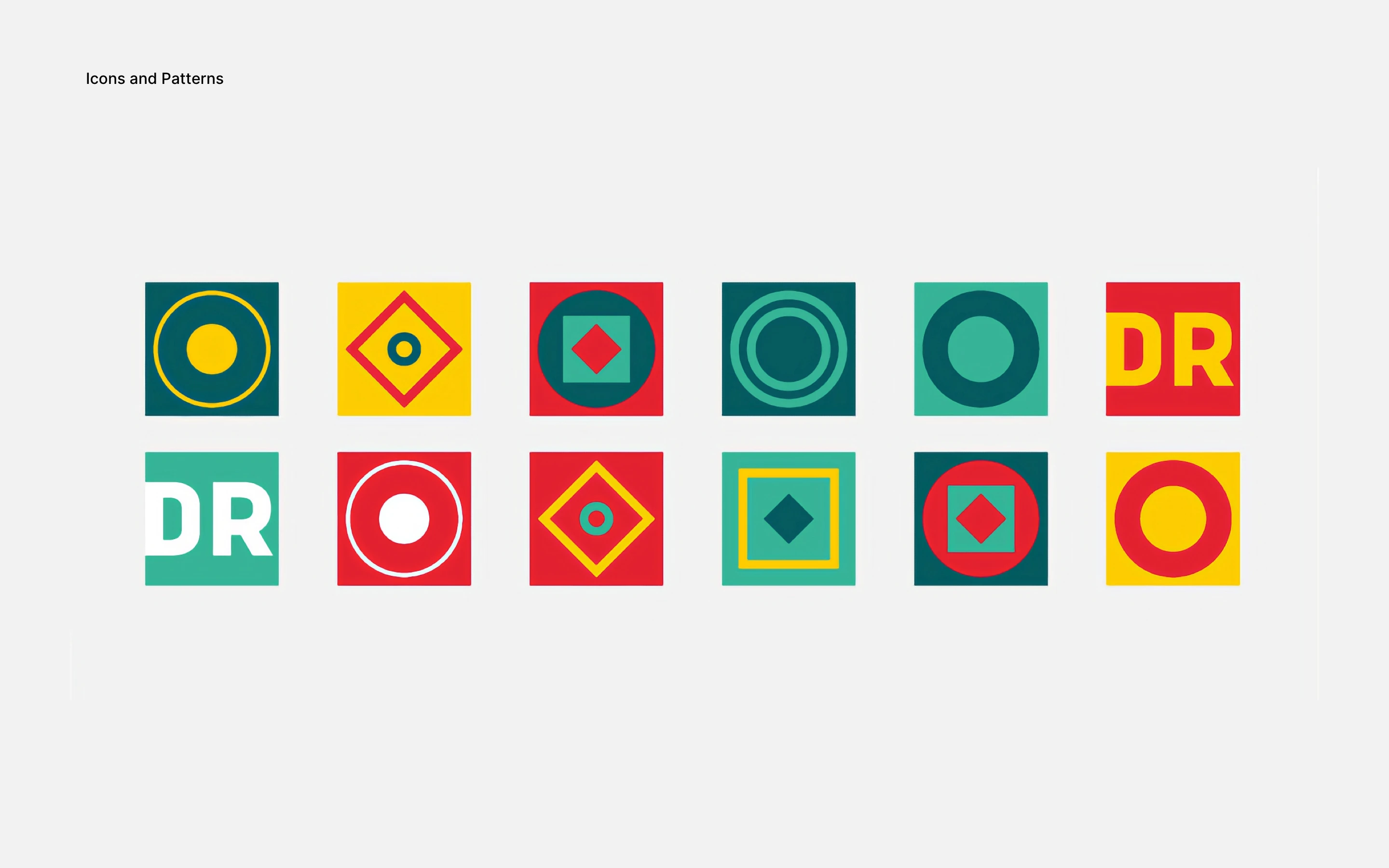 Kvadrat pizza branding Icons and Patterns basov design