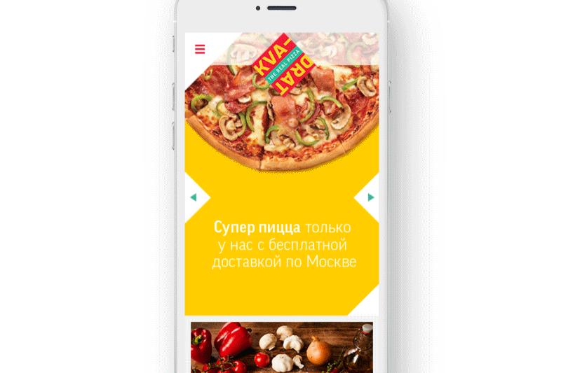 Make order mobile resolution Kvadrat real rome pizza-bar