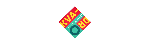 animated logo Kvadrat real rome pizza-bar
