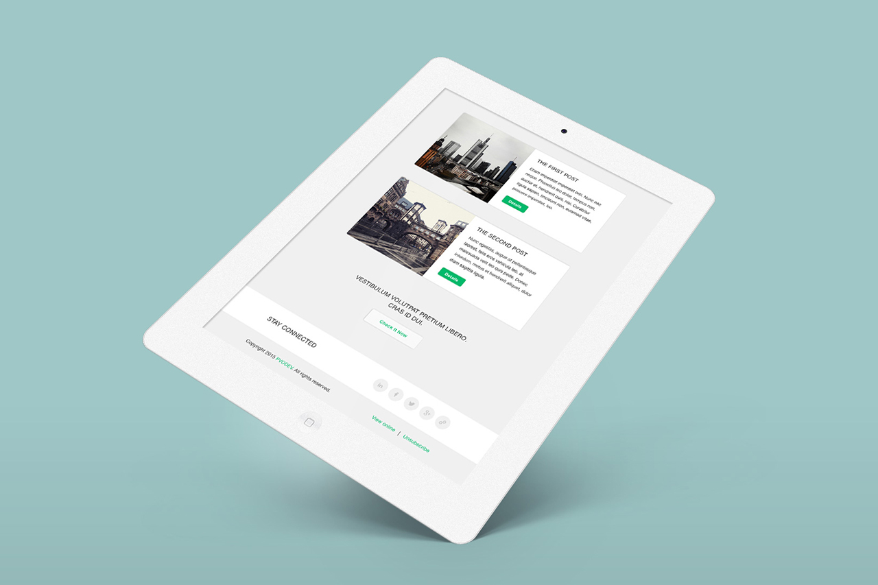 Website on tablet PWODEV: Minimalist Personal Branding