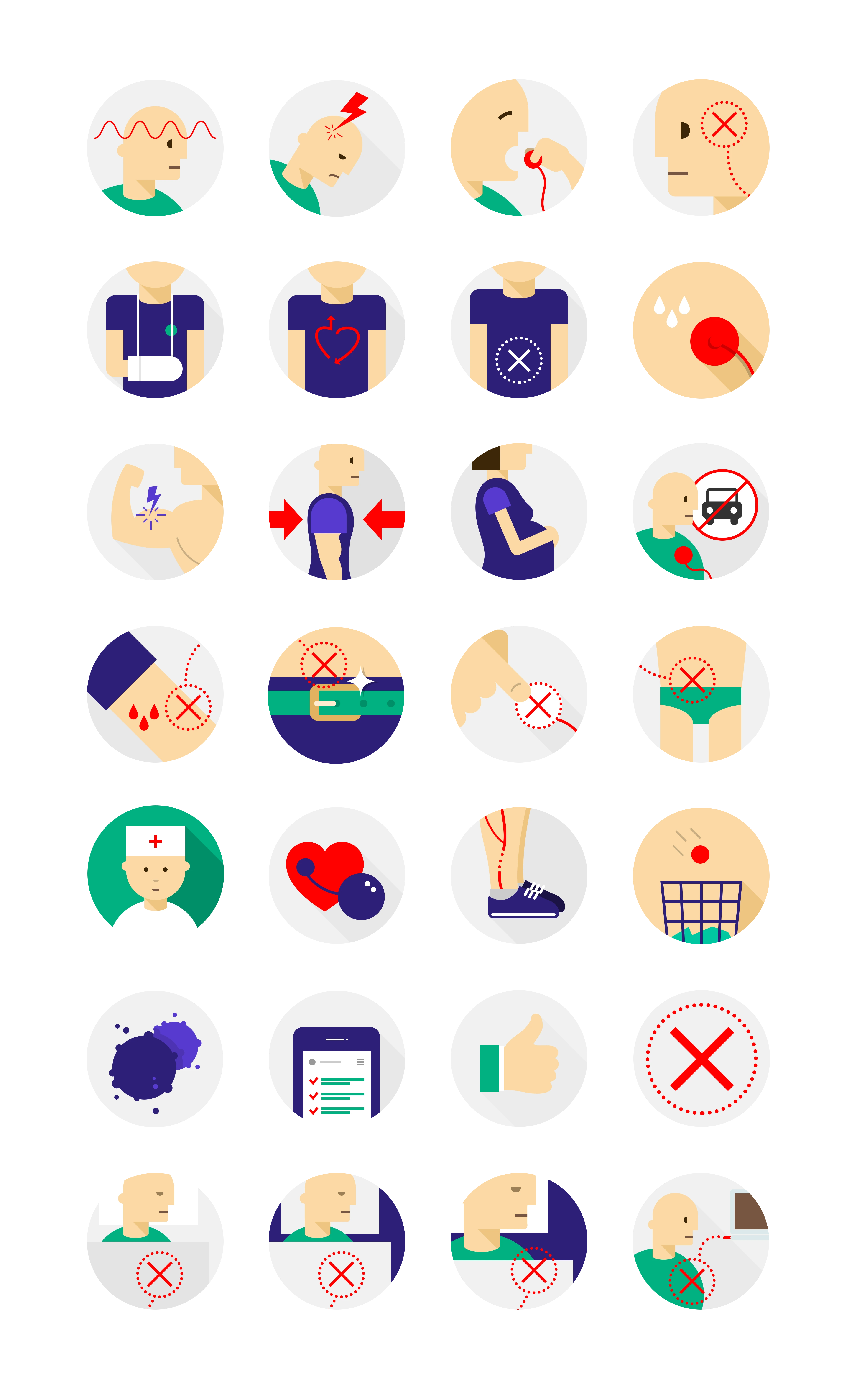 Characters illustration for PowerDot mobile app