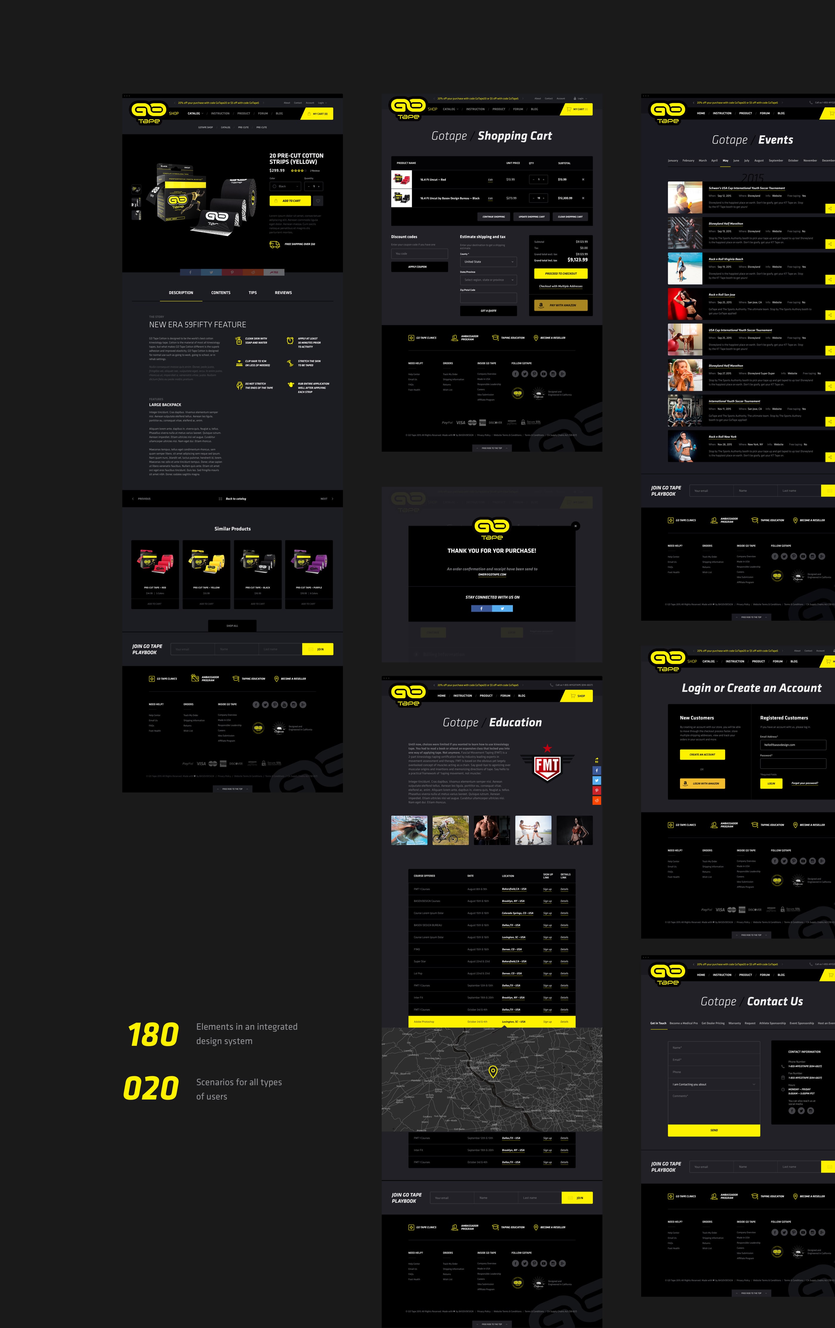 E-commerce website design layout preview