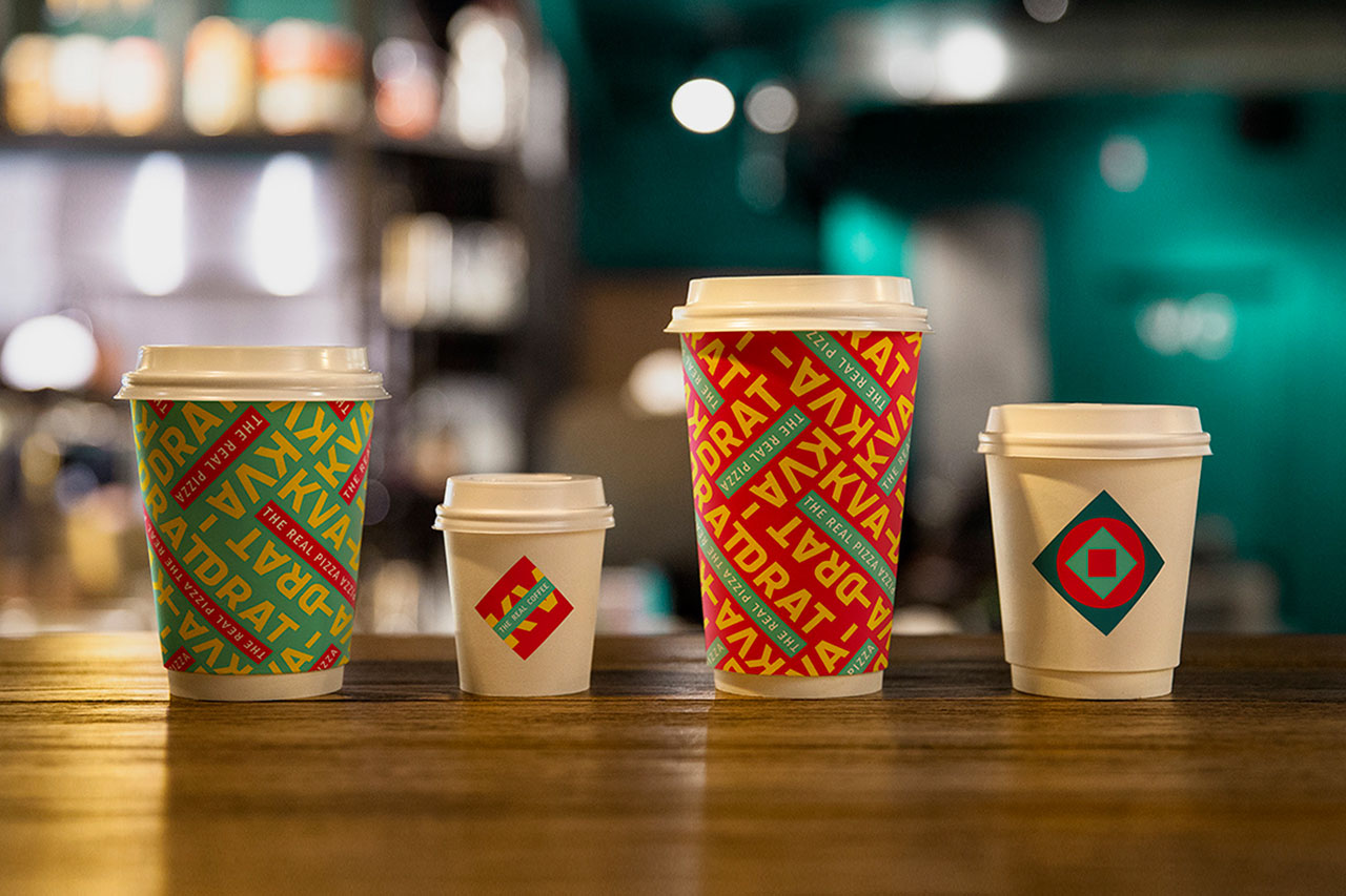 Branding Kvadrat real rome pizza-bar