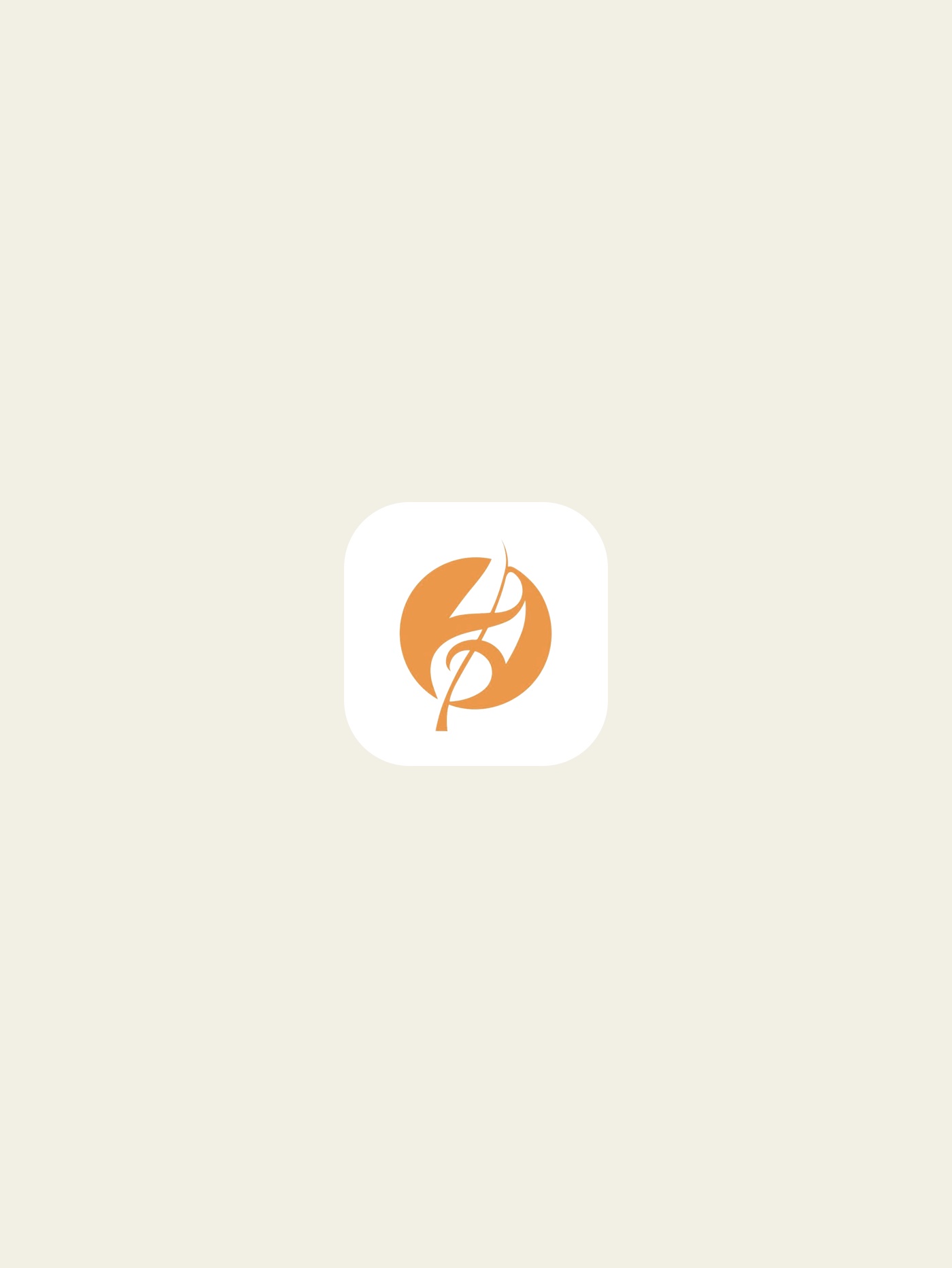 Orange tea logo on light background