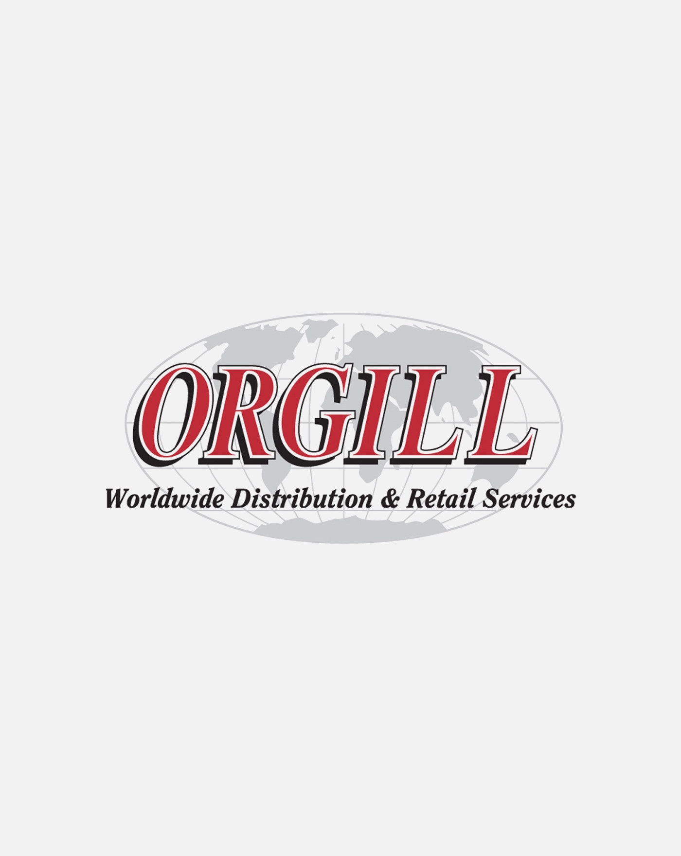 Orgill logo with global distribution theme