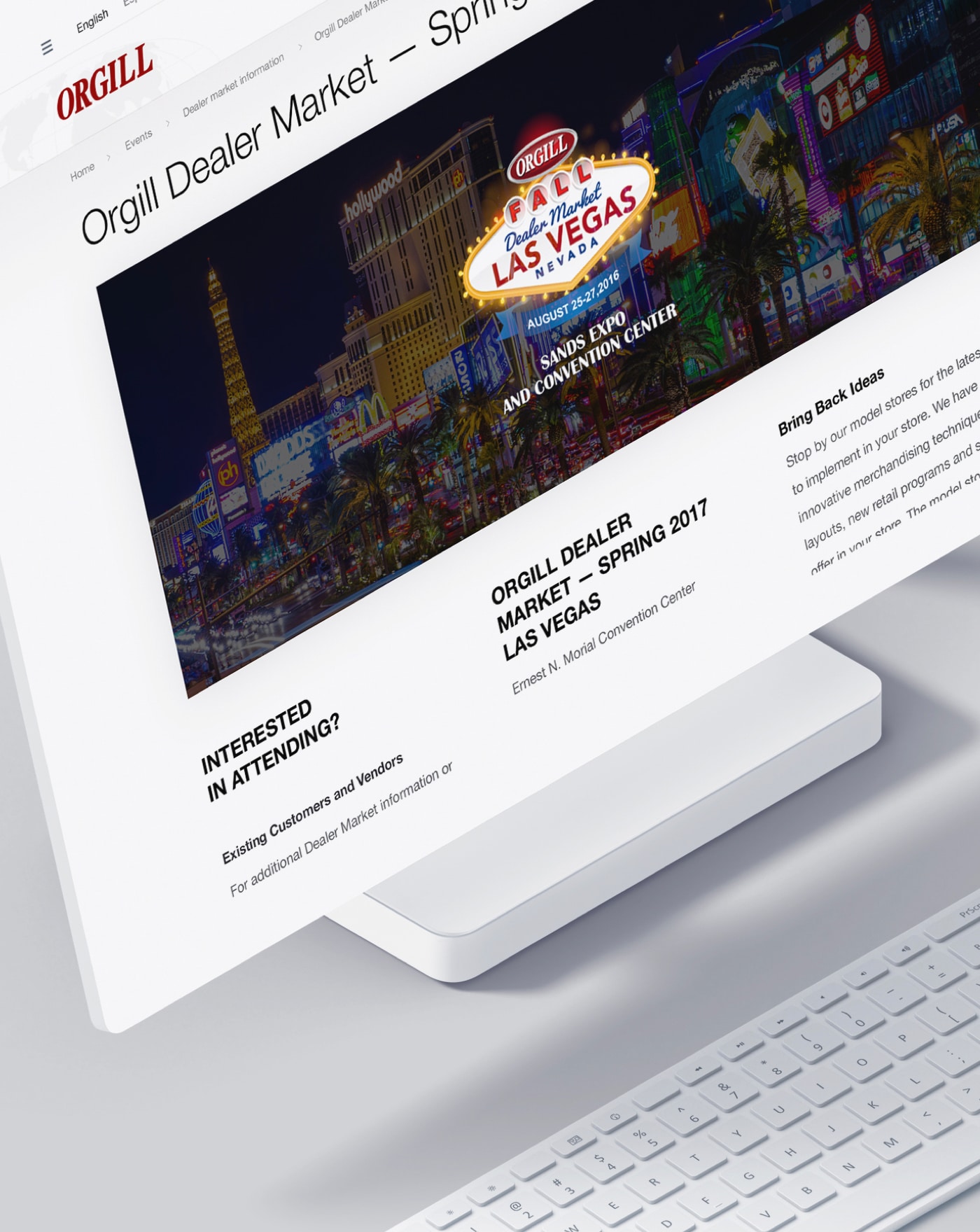 Orgill Dealer Market Las Vegas website