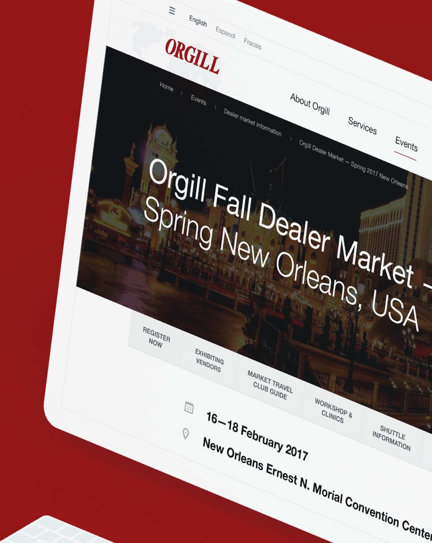 Orgill Fall Dealer Market website screenshot