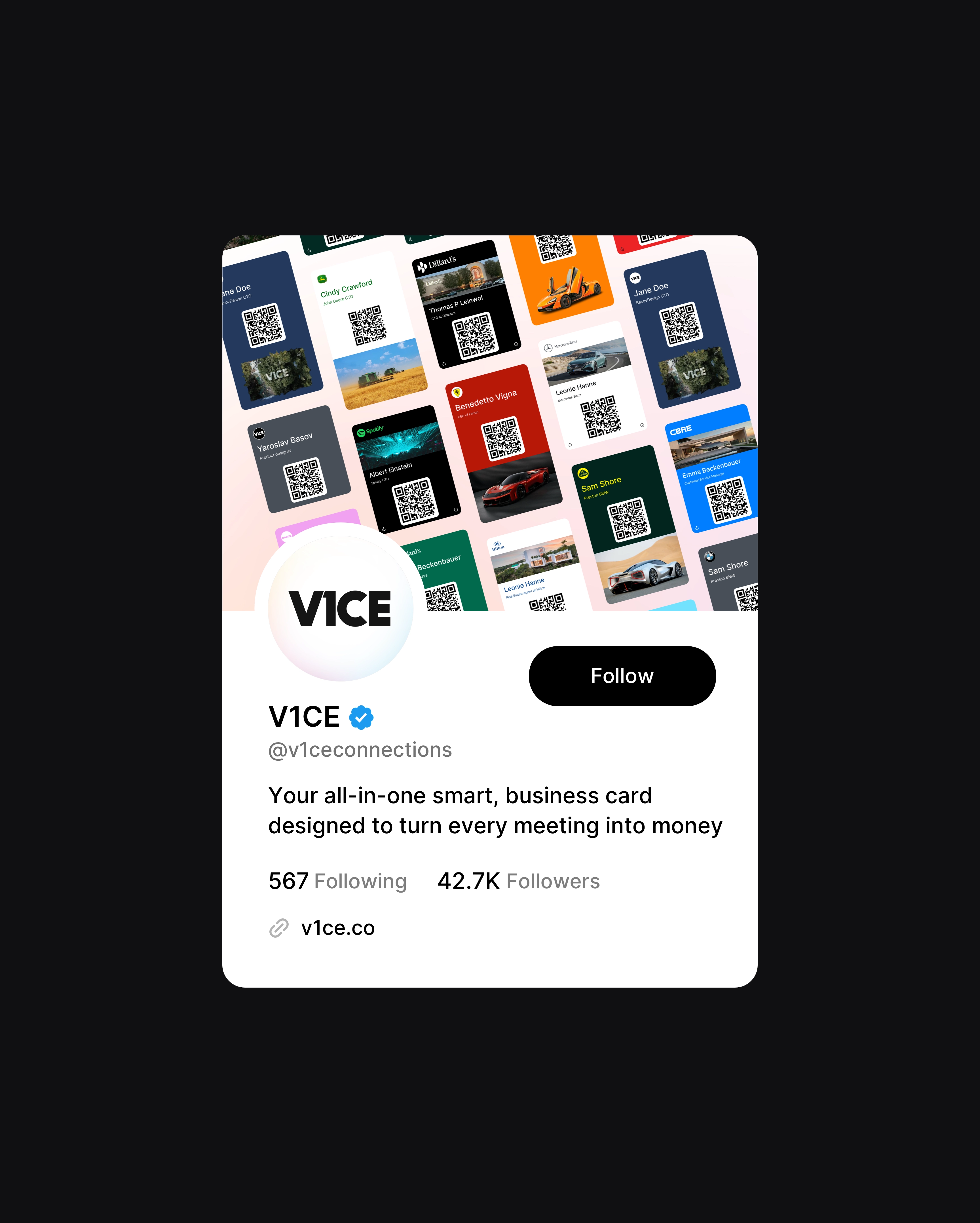 Social network branding for v1ce mobile app and saas design
