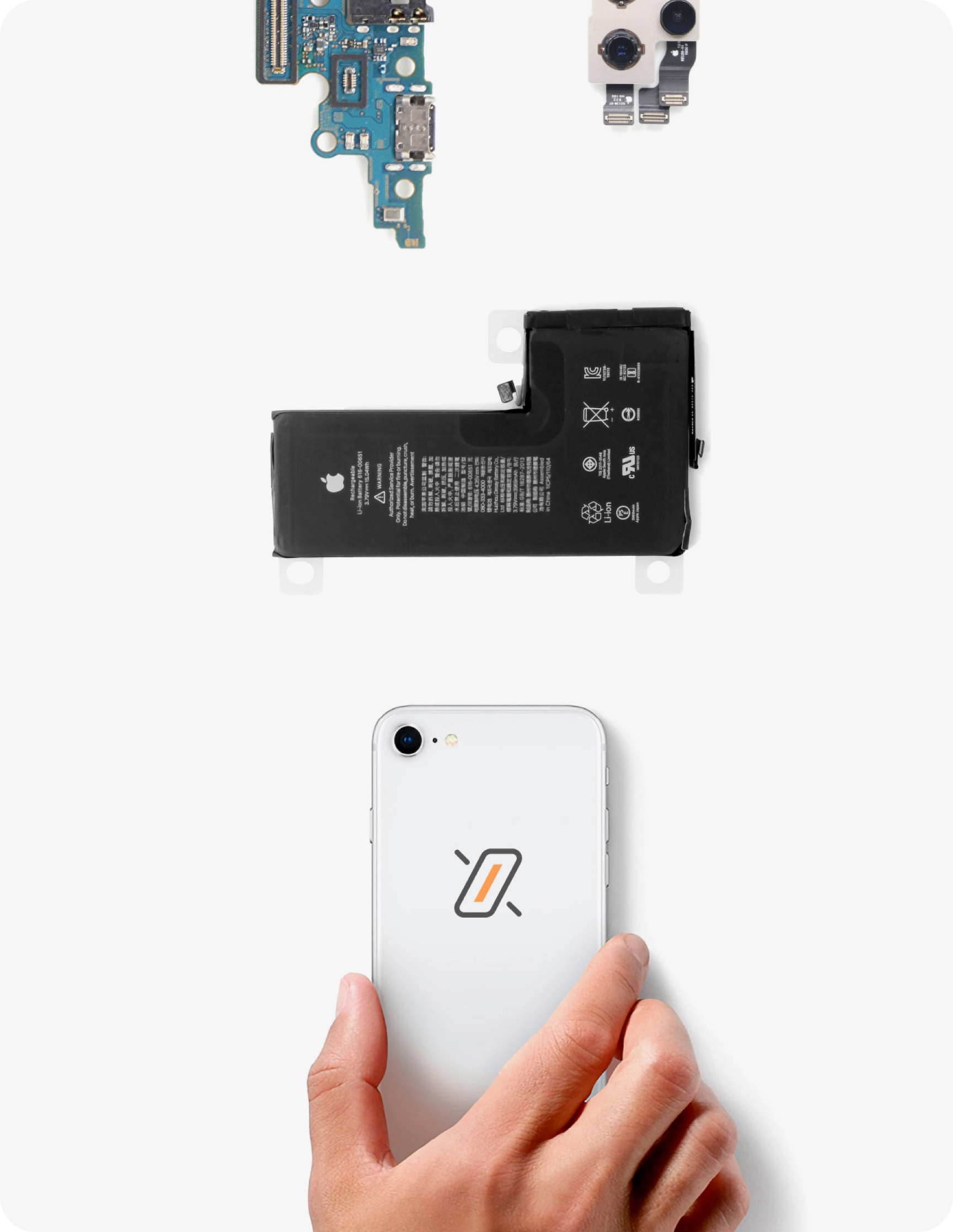 Parts for phone repair Nexus Cellular Website Design