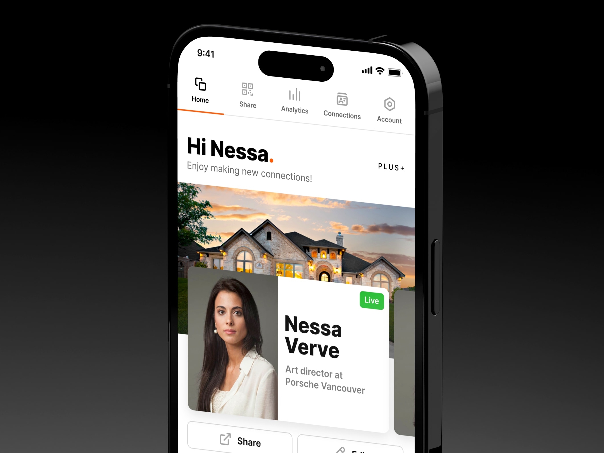 New navigation for OVOU mobile profile by basov design